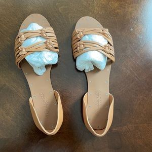 Knotted castle brown flat sandal from Madewell